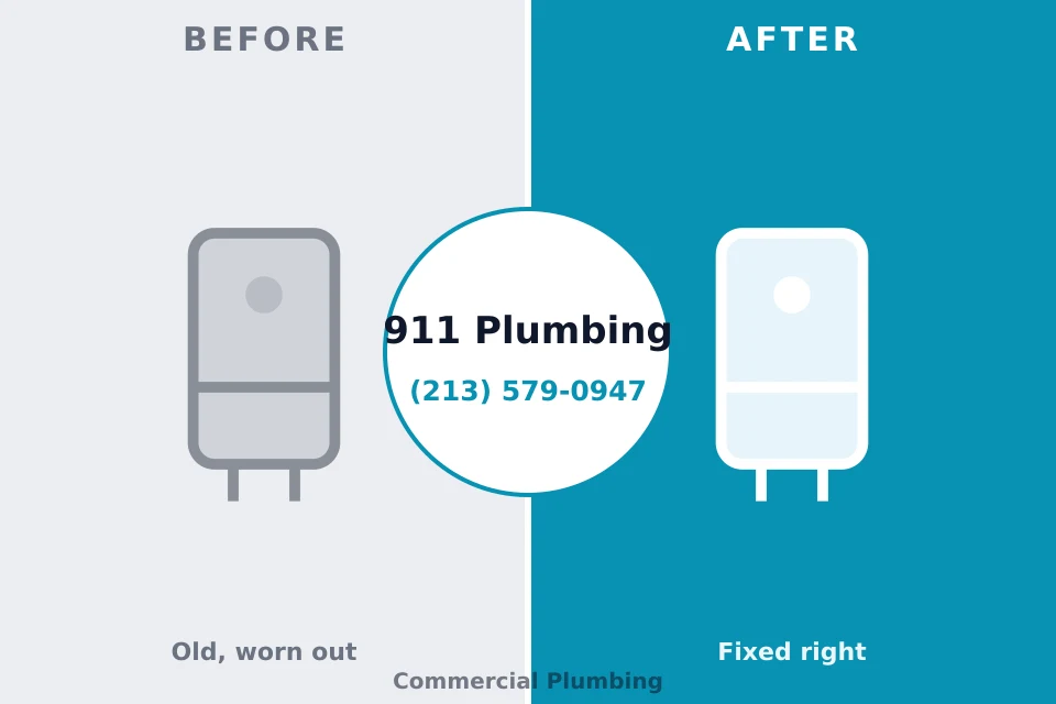 Before and after: plumbing repair La Fayette, AL